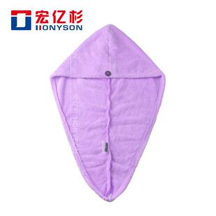 吉云纺 超细纤维涤锦珊瑚绒浴帽日系加厚干发帽工厂