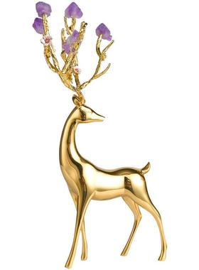 新中柜式轻奢珐彩琅摆设寓意办水RD5799晶球电视公室客厅书柜酒柜