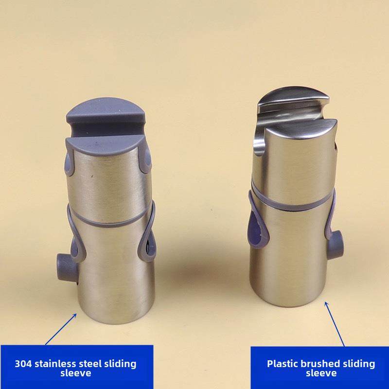 淋Sus304不锈可钢拉丝浴杆调座滑盖淋浴固定支架手喷座,家装主材,花洒配件,淘宝优惠券,粉丝福利购,淘宝优惠卷