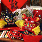 梵椿刺绣布老虎香囊diy材料包手工香包端午节艾草香包