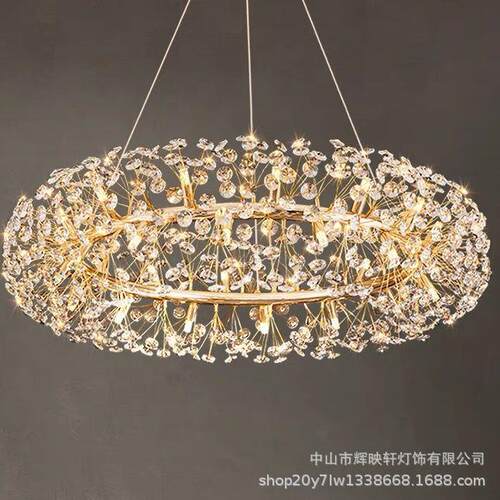北欧蒲公英吊灯服装店网红水晶灯具卧室灯吧台轻奢风餐厅灯饰家居