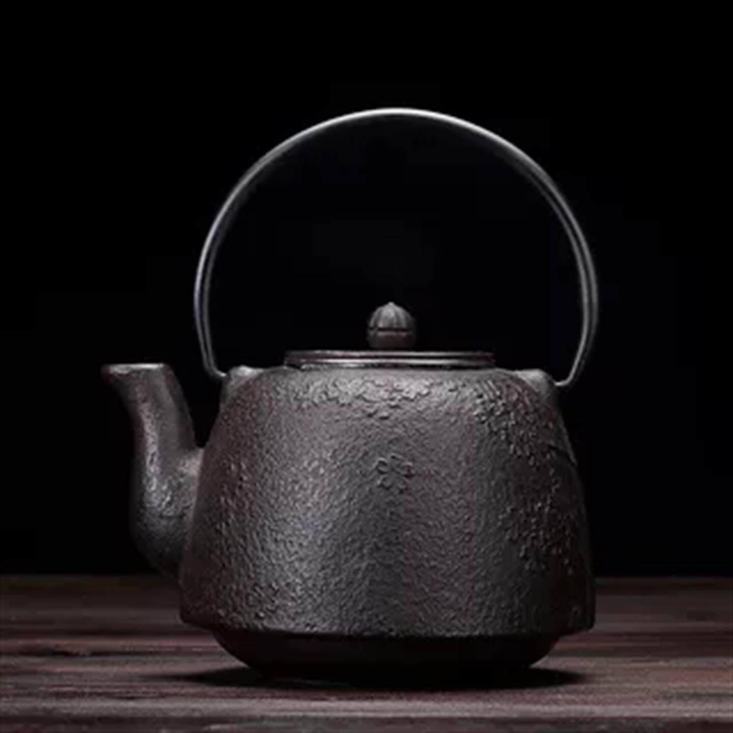 铁壶铸铁烧水围炉直接夫火煮烧茶壶54689工具茶茶老铁壶无涂层老