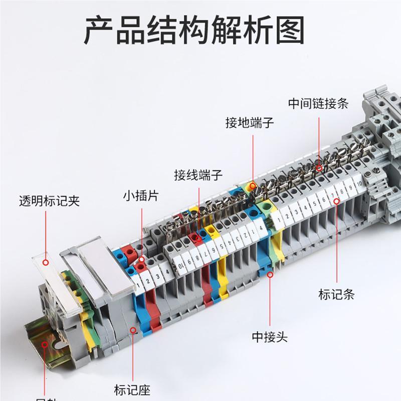 KBUK2.5B接K线端子排中心连接条FBI10-6 U3N5N6N UK15EDGK5MKB短