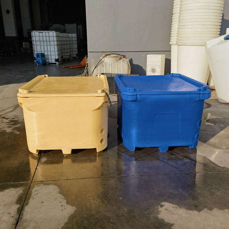 滚塑异形全新料冷藏保温箱1000L水产品海鲜冰块加厚洗地机壳