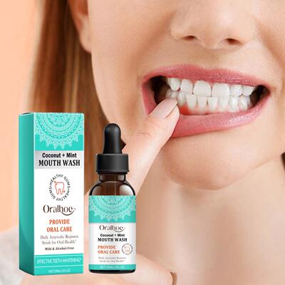 oralhoe Mouthwash for Cleaning Teeth Stains, Tobacco Stains,