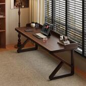 实木书桌家用学习桌卧室办公桌简约现代电脑桌学生写字桌工作台