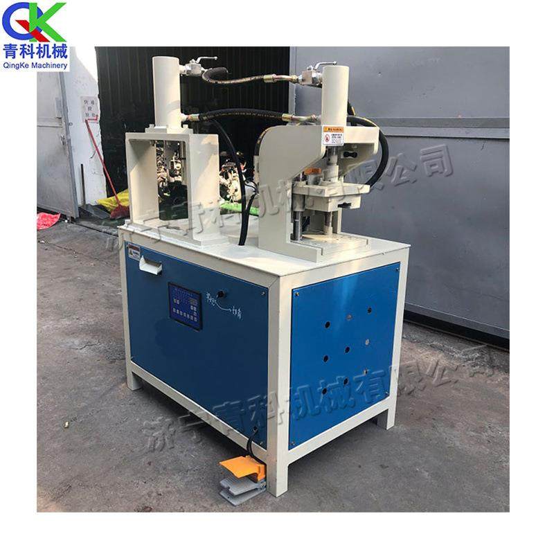 双工位液压切角机 不锈钢管折角机 Pipe cutting angle machine