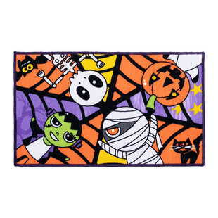 捷成地毯万圣节幽灵地垫家用Hallow进门垫南瓜地垫入户门