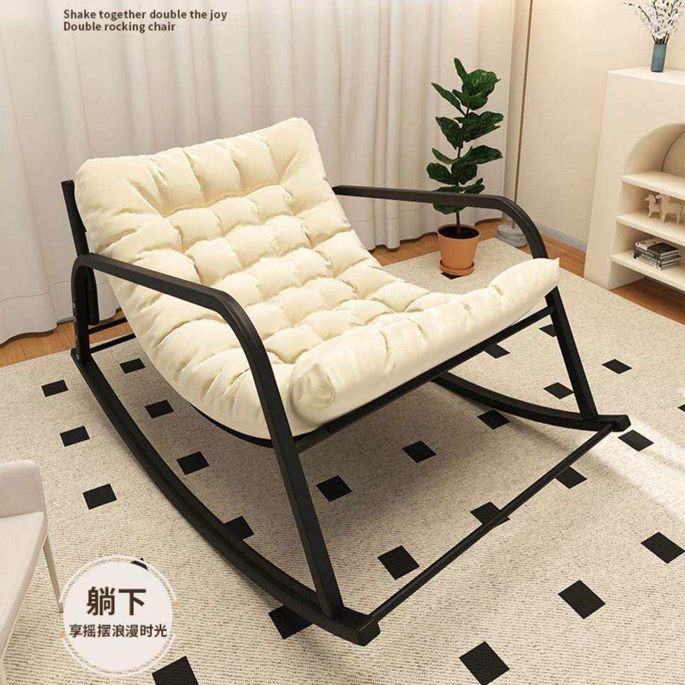 双人摇摇椅双人可调节椅成人摇椅阳台家用休闲客厅网红懒人沙发
