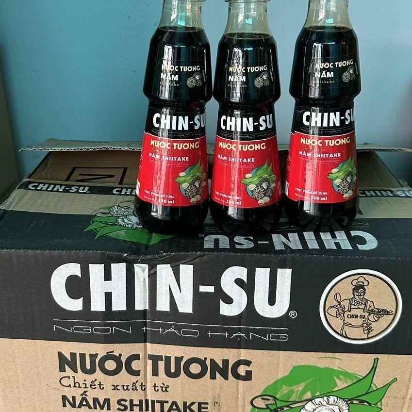 Nuoc tuong Chinsu dam dac toi ot越南酱油金苏牌酱油330ml不辣