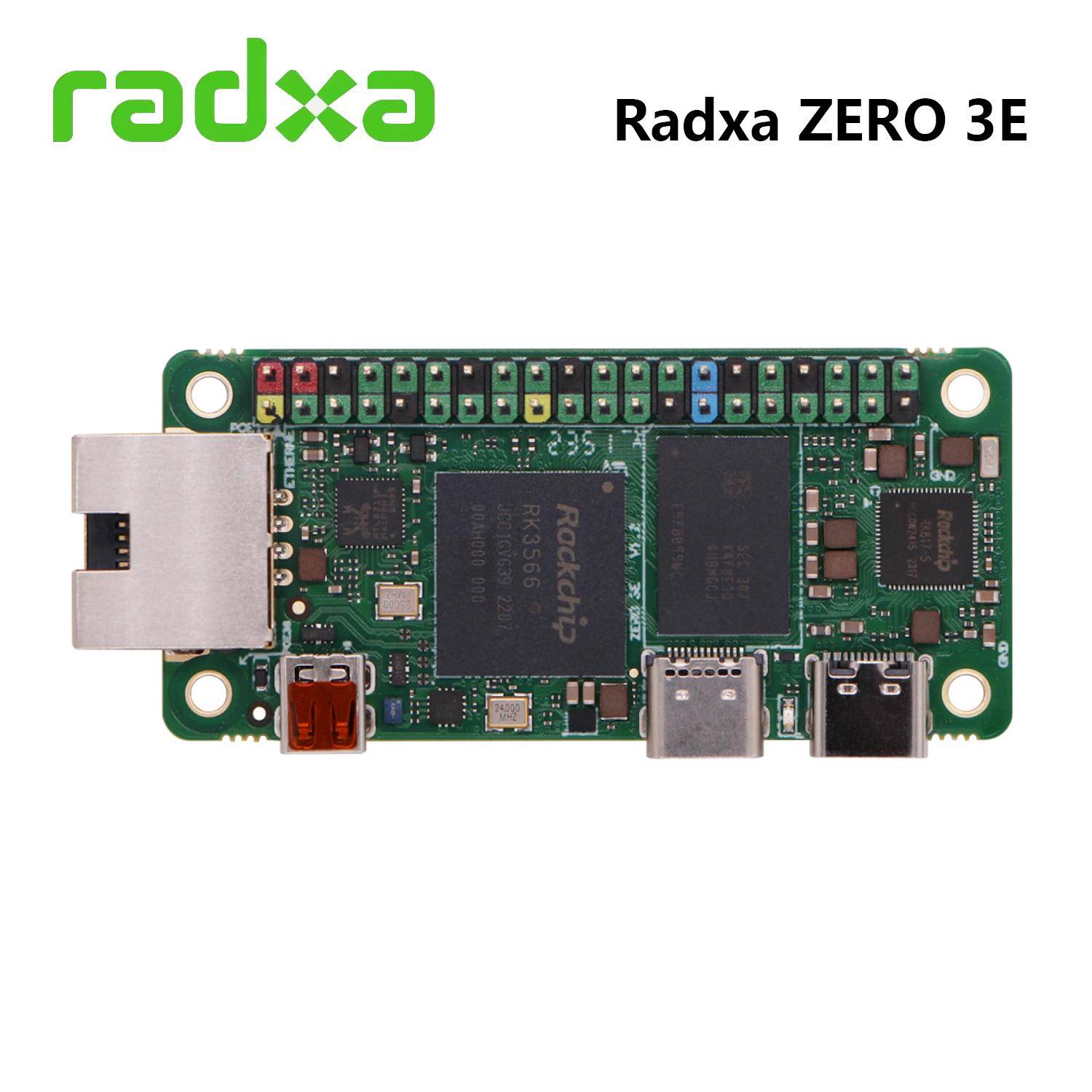 Radxa 开发板 ZERO 3E RK3566 4核CPU 单板机主板 支持GPU图片