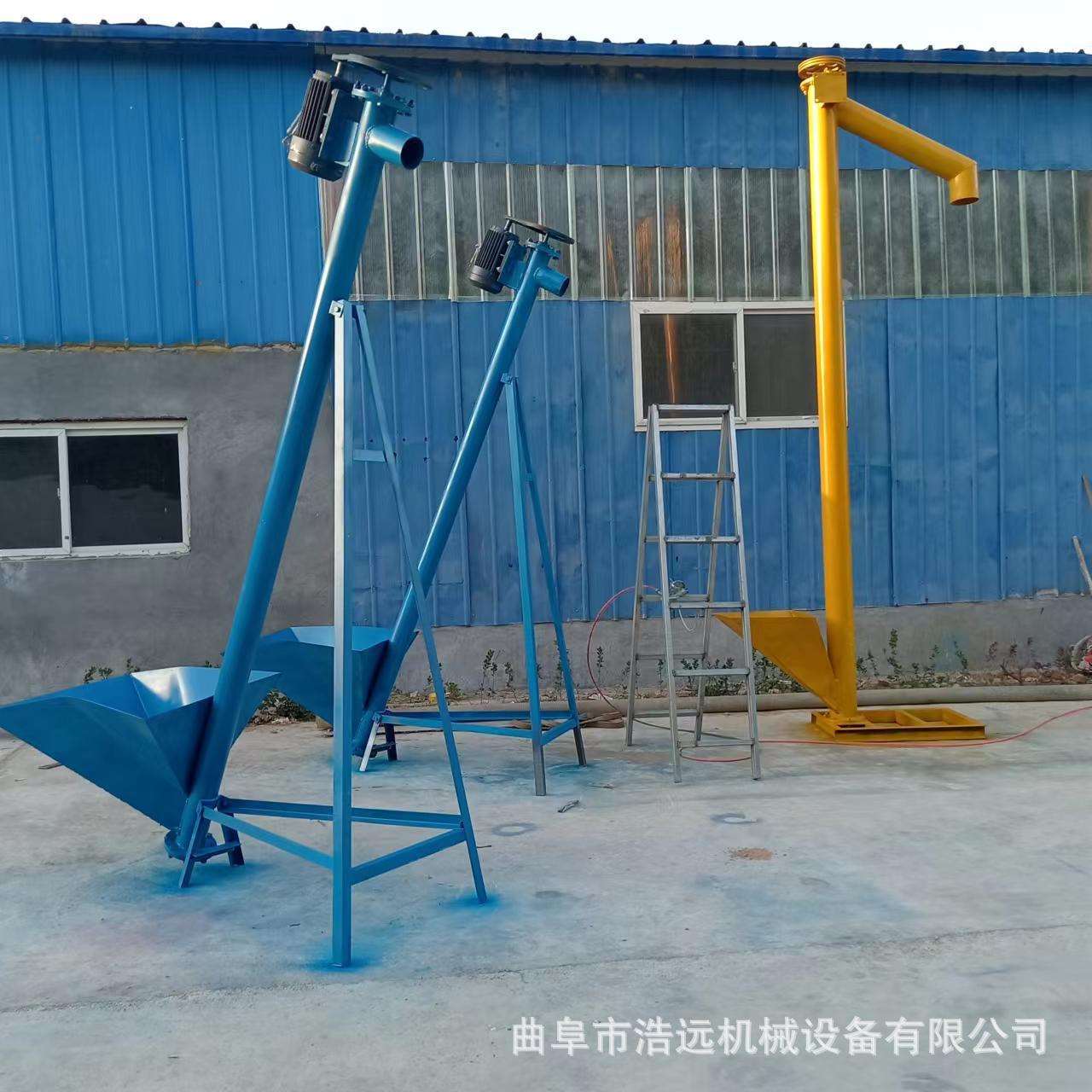 219管径螺旋提升机碳酸钙粉煤灰装罐车输送机螺杆管式绞龙