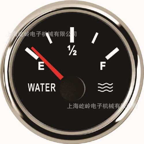 汽车卡车挖机船舶游艇水表 水位表水箱表液位表 带背光灯 12V/24V
