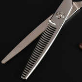 厂家美发剪刀 440C发廊钢材理发剪刀 银色火匠理发剪刀