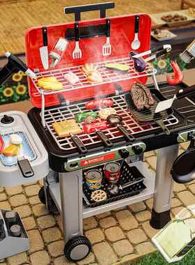 Taaoi儿童烧烤变色玩具益智仿真烤串架过家家厨房六一儿童节礼物