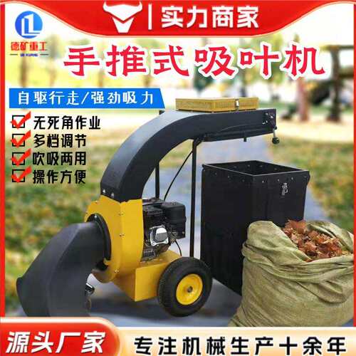 大型吸叶机 大吸力公园草坪清扫机 落叶清理手推自行树叶收集器