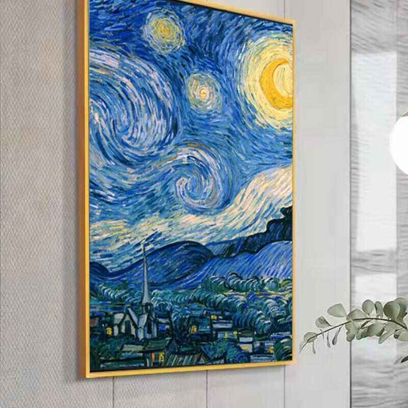 客厅装饰挂画梵高星空油画餐厅壁画沙发背景墙世界名画玄关向日葵,家居饰品,现代装饰画,淘宝优惠券,粉丝福利购,淘宝优惠卷