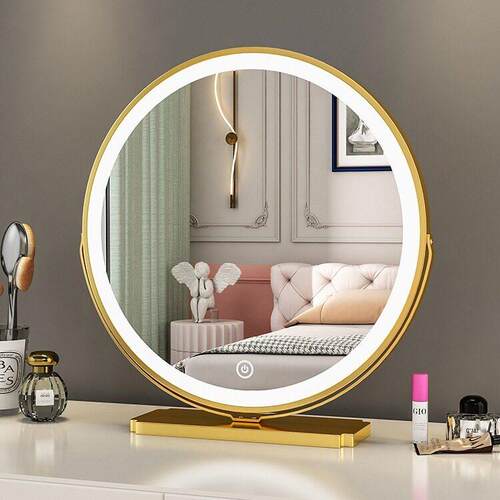 Internet celebrity makeup mirror desktop with LED light