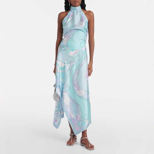 Open back top, irregular half skirt, two-piece set