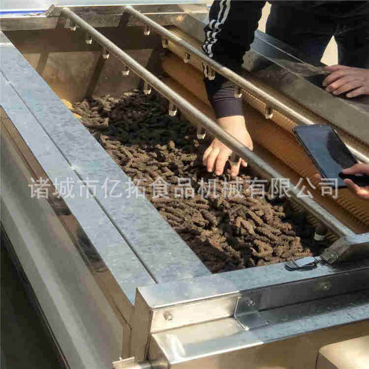削土豆皮的机器全自动羊蹄子刷洗机不锈钢毛辊去皮清洗机