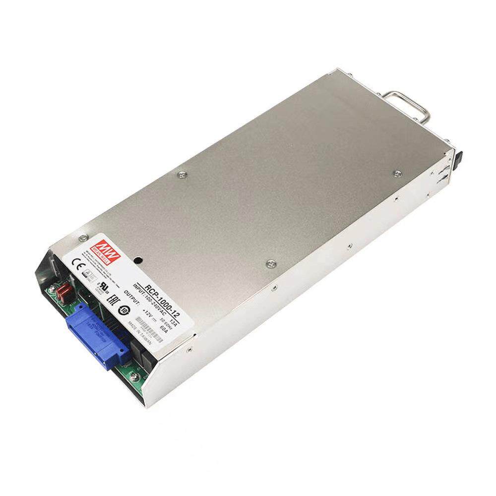 明纬 RCP-1000-48 1000W机箱安装机架式安装交流变直流电源