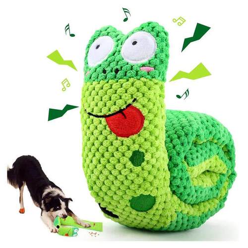 Dog Puzzle Feeder Interactive Toy Indestructible Plush Sound