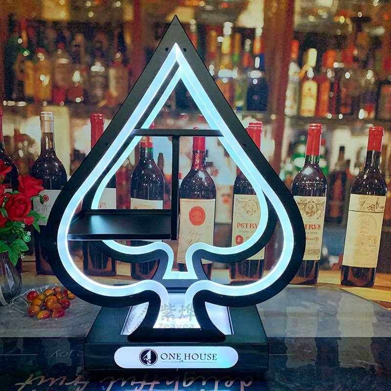 新款直销酒吧发光果盘零食盘夜店电音KTV大气创意蛋形水果拼盘三