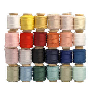 缎面手撕毛边布条丝带新年丝带柔软装 饰发带ins鲜花缎带圣诞丝带