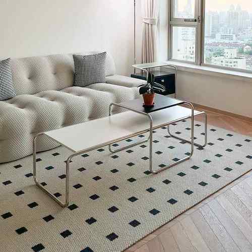 中古包豪斯茶几客厅家用小户型2024新款拉齐奥方形咖啡桌ins边几