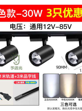 低压12v60伏三轮车电瓶摆摊led轨道射灯小吃车餐车熟食卤菜暖光灯