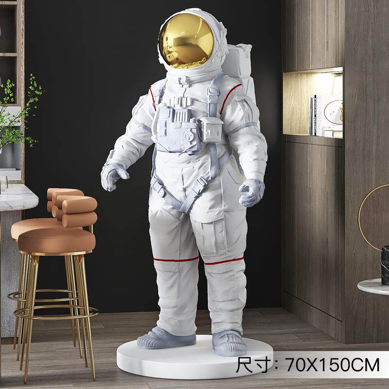 正品潮玩太空人塑雕大型落酒地摆件轻开奢太空人店业迎宾装饰乔迁