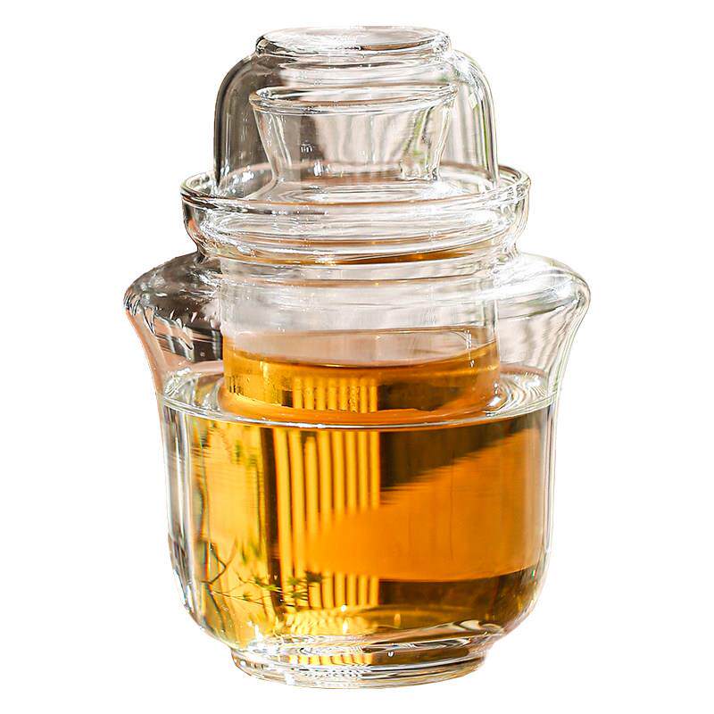 日式玻璃白酒清酒具套装耐高温分酒器酒杯酒壶温酒具烫酒壶酒盅
