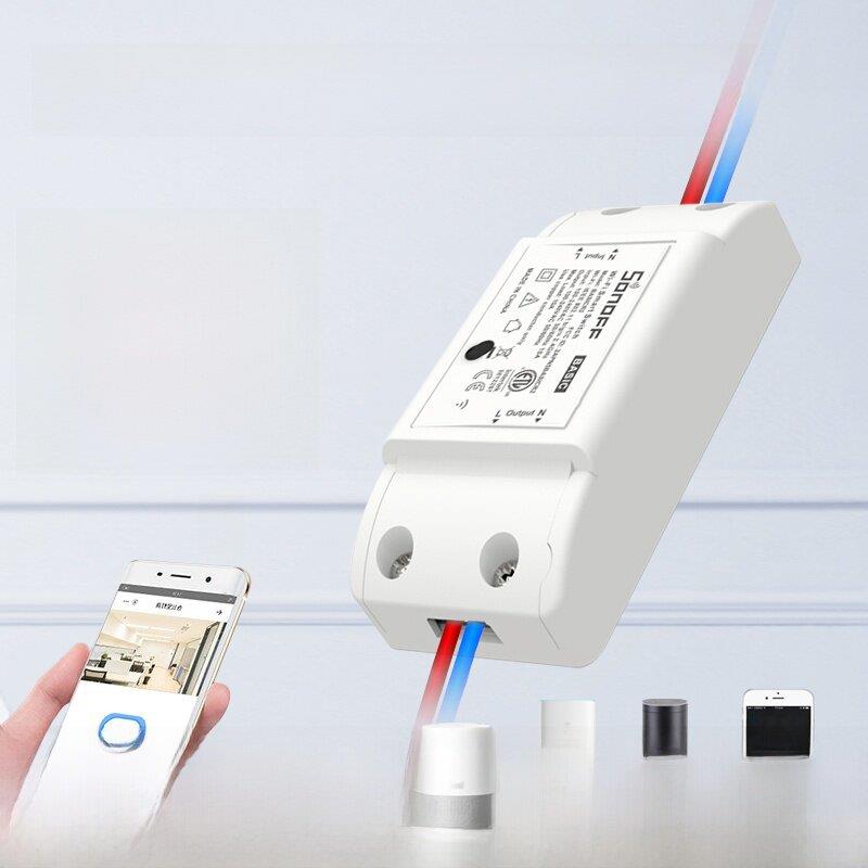 sonoff手机app远程遥控控制电灯 易微联wifi智能开关无线定时模块