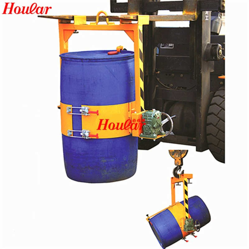 lm800倒油桶式拉翻转叉车抱料手摇载重用hoular好夹具箍400kg优质