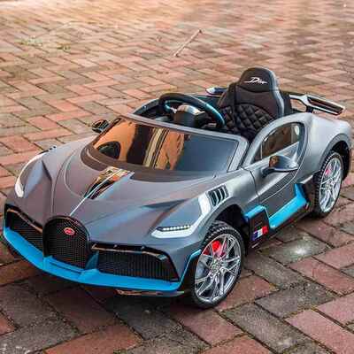 正品布加迪车授权Divo儿童车电动汽四轮婴儿车遥控汽宝具宝玩车可