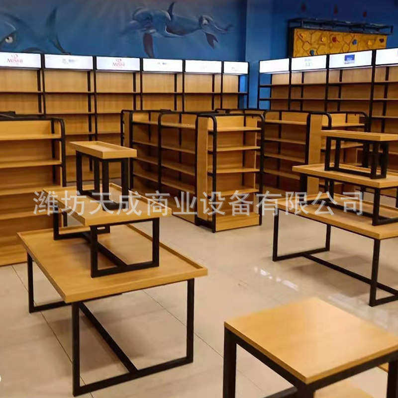 宠物店货架批发办公用品木质展示架 孕婴店货架批发加厚钢木货架,住宅家具,折叠桌,淘宝优惠券,粉丝福利购,淘宝优惠卷