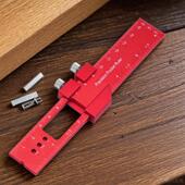 线尺角度尺16 30cm量规量具DIY 划线 铝合金定位尺木工标尺画