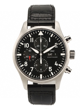 公价44700[9.8新]万国飞行员系列计时自动机械手表男表IW377709