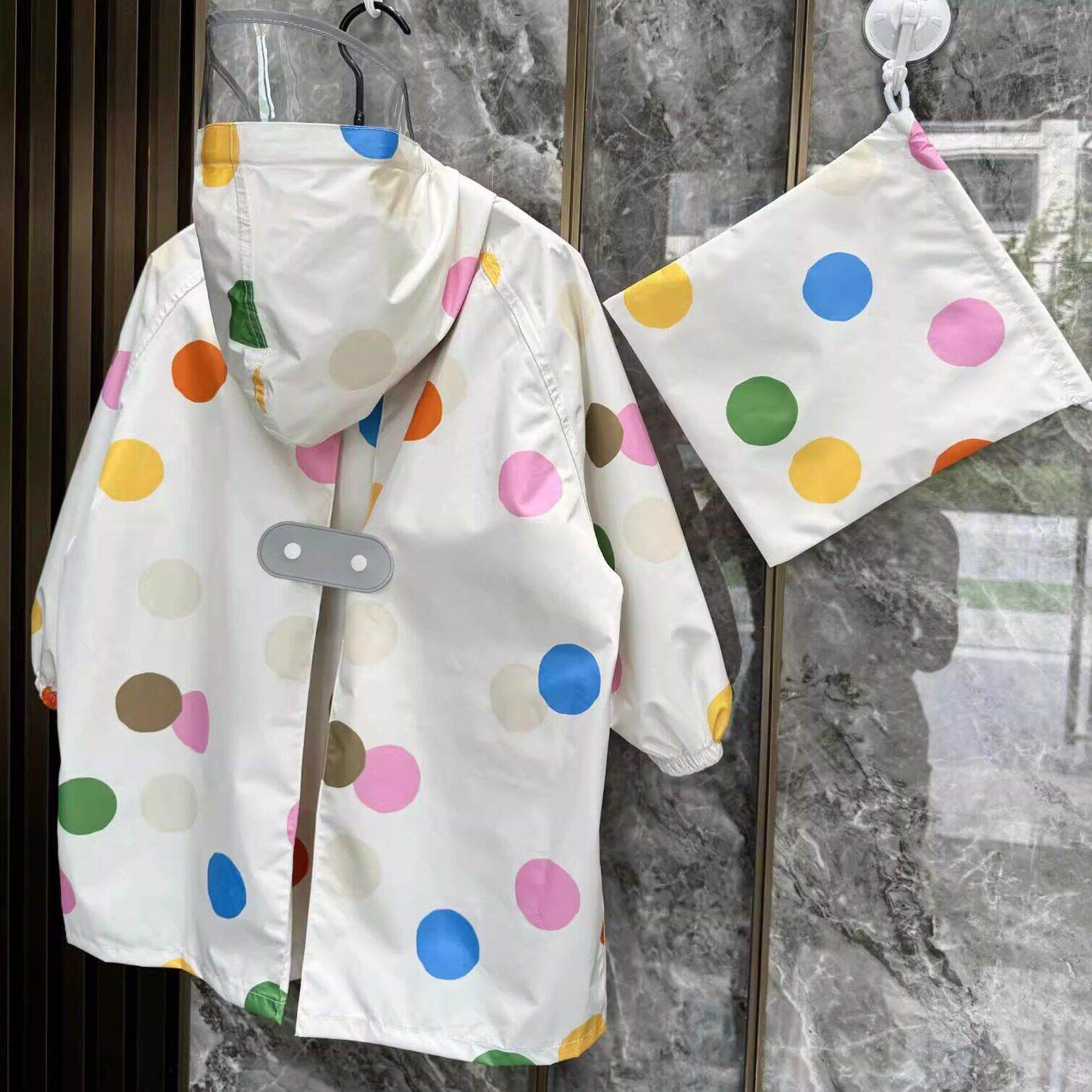 儿童雨衣男童女童小学生幼儿园宝宝轻便防水全身长版带书包位雨披