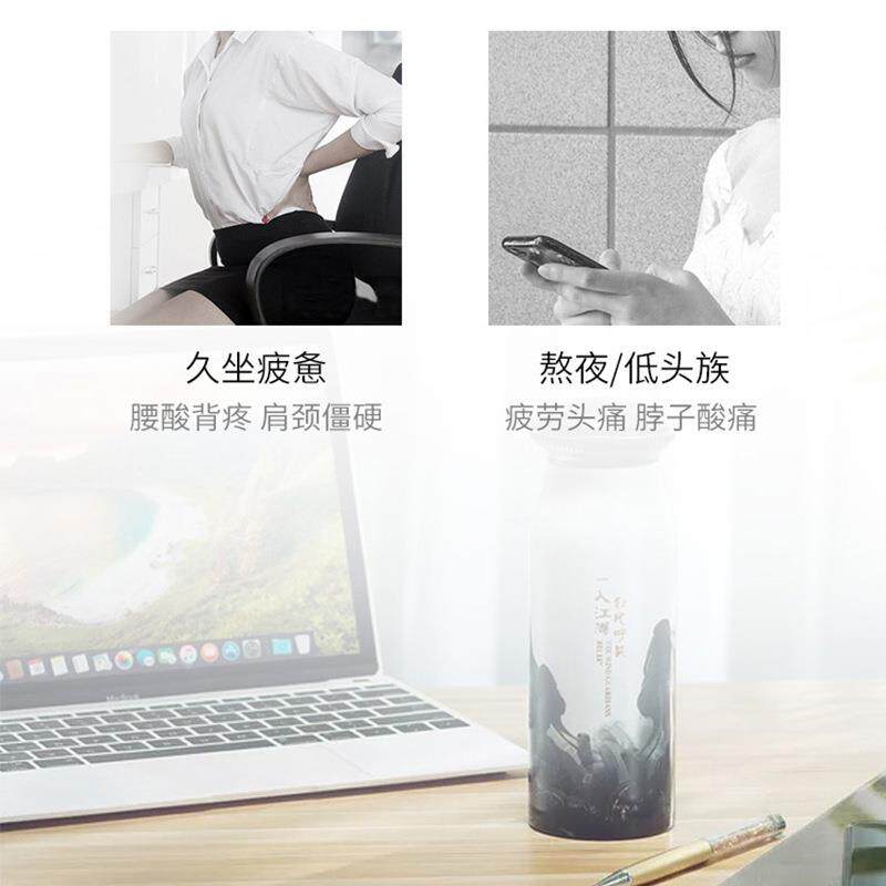 手拿肩颈椎按摩仪棒背部腰部电动敲打锤震动无线手持式全 身按摩