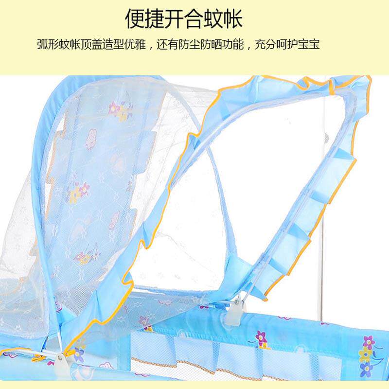 婴儿床多功能可移动新生儿0-1岁宝宝摇篮床bb推车床带娃哄睡摇床