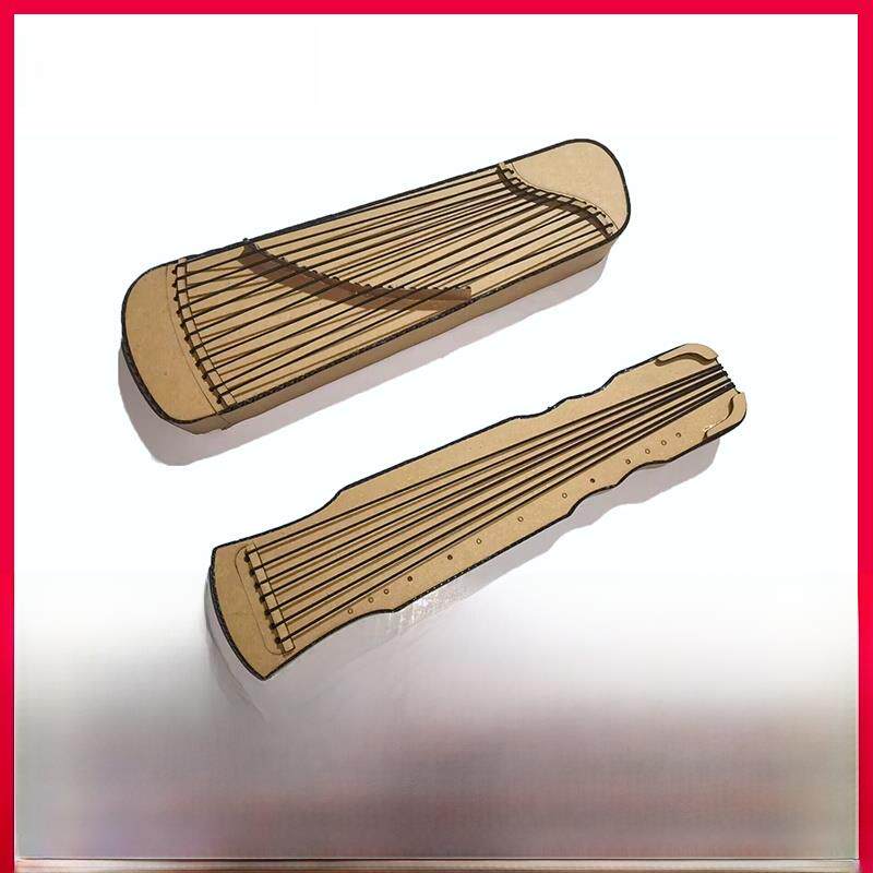 古lipin原创环保创意幼儿园手工材料包DIY立体古筝古琴纸板定制