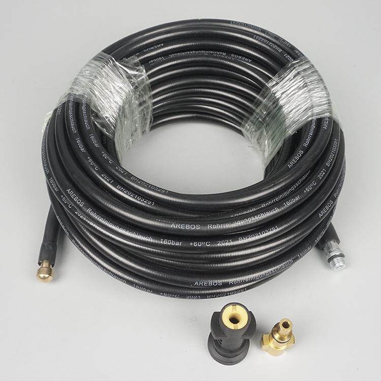 厂家直发10m/15m/20m/30m高压水管洗车机清洗软管pvc管家用