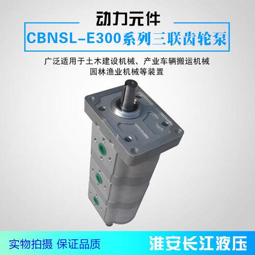 CBNSL-E300系列三联齿轮泵高效液压齿轮油泵现货厂家直发长江液压