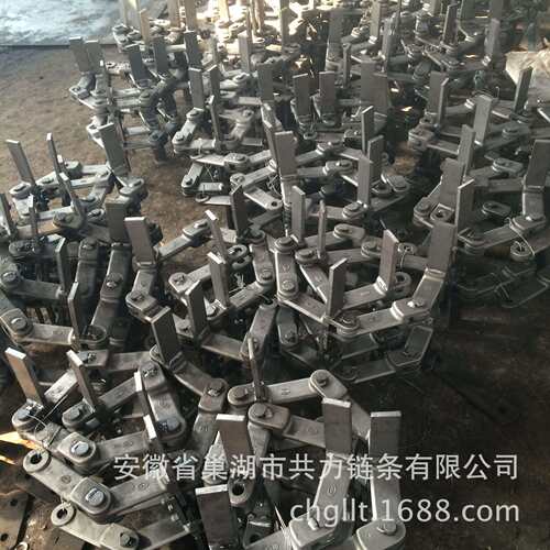 供应双排埋刮板输送链条P=200埋刮板链