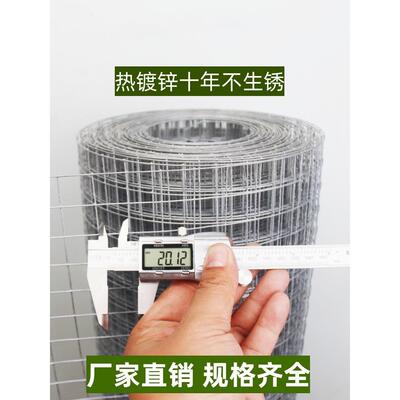 热镀锌铁丝网围栏钢丝网养殖养鸡网片小格网防护栅栏鸽笼防鼠