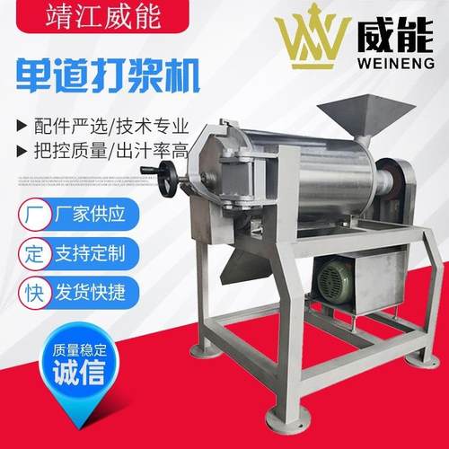 厂家直销大型全不锈钢工业商用红枣芒果蓝莓桑葚番茄单道打浆机