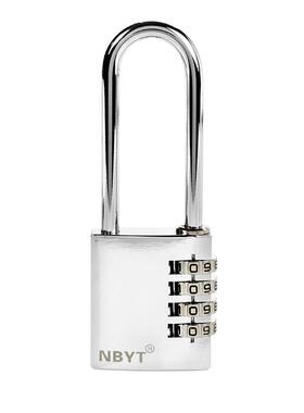 NBYT头304不钢锁梁更衣柜子大门T1040E-S大号铁门锈锁密码锁挂锁T