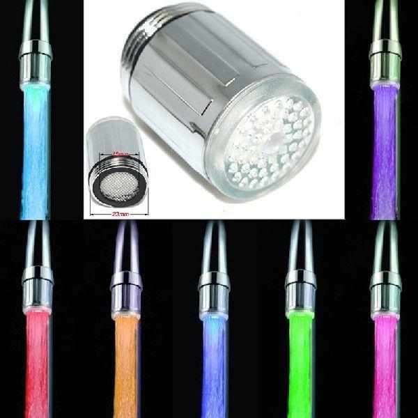 Multi-colored LED Faucet Adaptor Light Tap Change