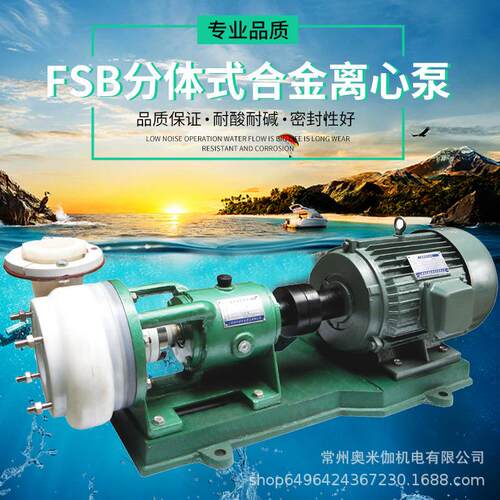 FSB-L耐腐蚀离心泵化工防腐泵耐酸碱泵氟合金离心泵